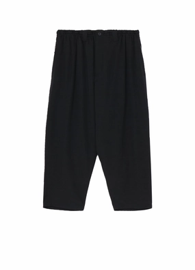 WOOL GABARDINE BALL FASTENER PANTS Comfy Cut