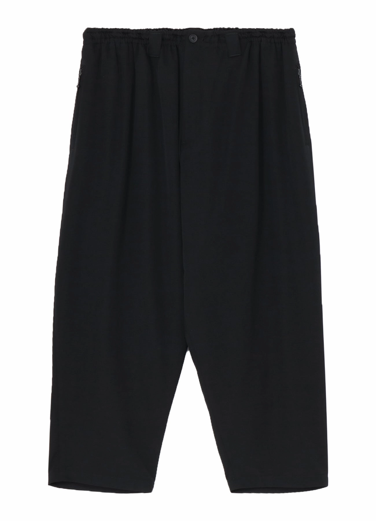 Comfy Waist Trendy Appeal WOOL GABARDINE BALL FASTENER PANTS