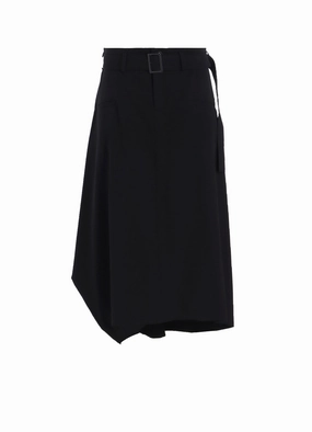 Comfortable casual dress WOOL GABARDINE BOX SKIRT