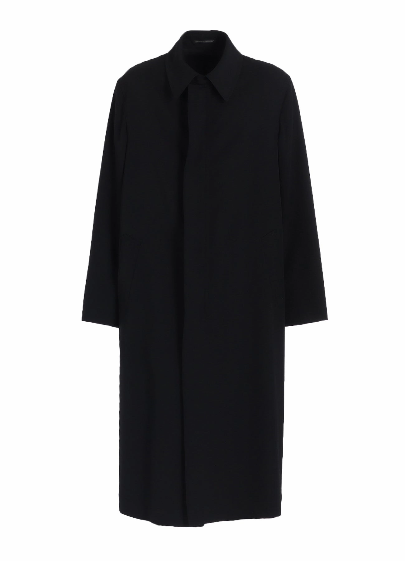 WOOL GABARDINE COAT WITH STAND FRONT COLLAR All Year Use Flexible Fit Engineering