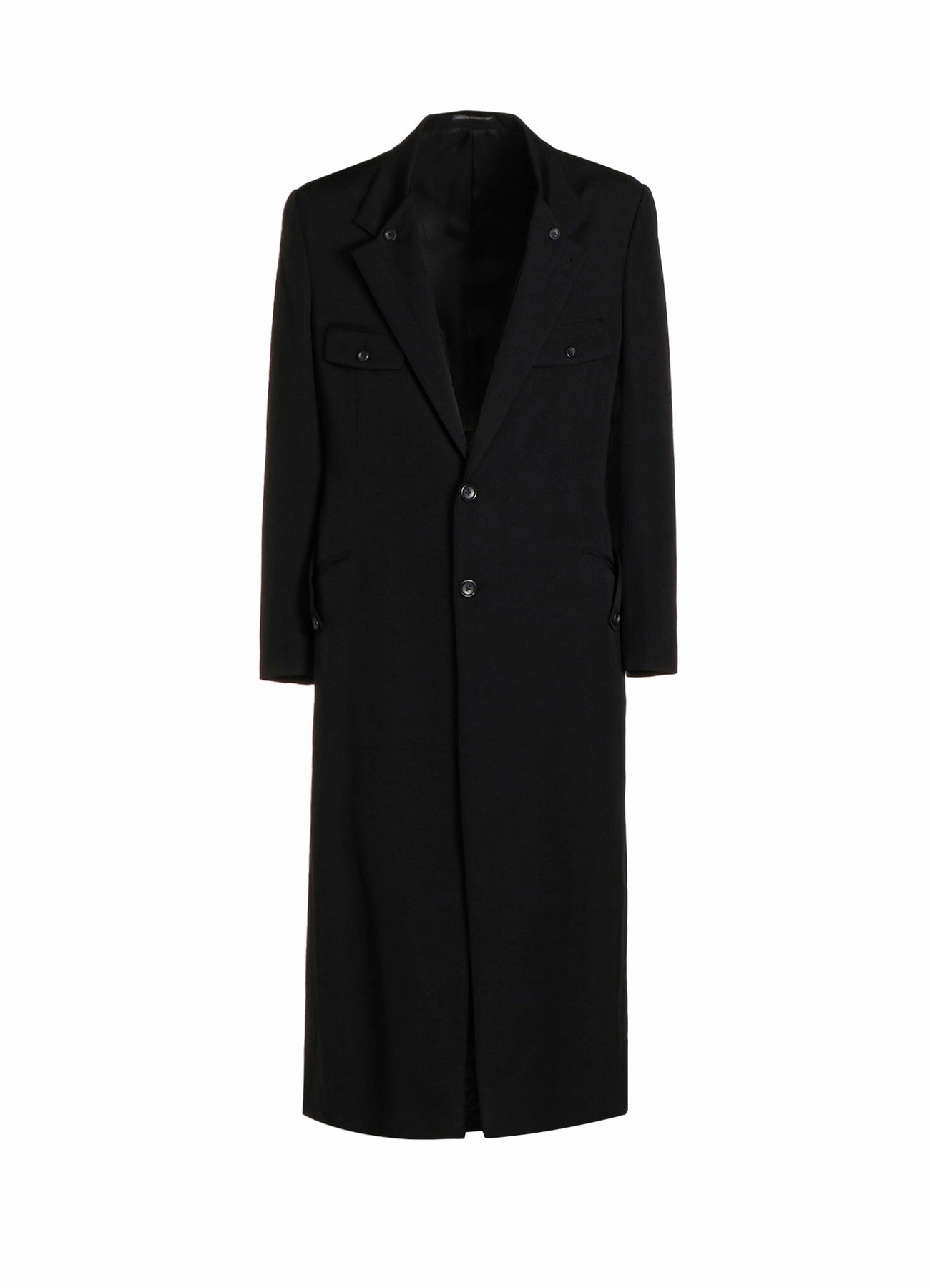 WOOL GABARDINE COLLAR BUTTON JACKET Graphic Design