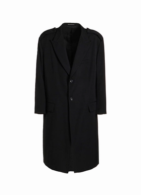 investment piece WOOL GABARDINE COTTON EPAULETTES JACKET