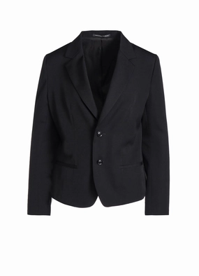 WOOL GABARDINE DOUBLE BUTTON JACKET Celebrate Minimal Lines