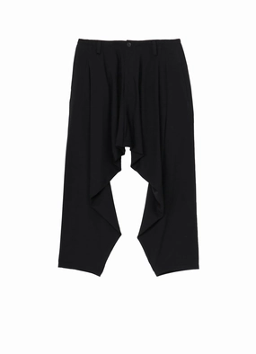 WOOL GABARDINE DRAPE PANTS Daily Wear All Day Comfort