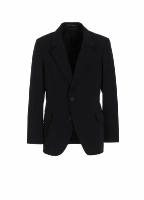 WOOL GABARDINE INNER BELT JACKET Anti Snag Zipper Pulls Ultra Thin Insulation