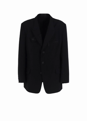 Love car WOOL GABARDINE JACKET WITH A RIGHT LAPEL TAB