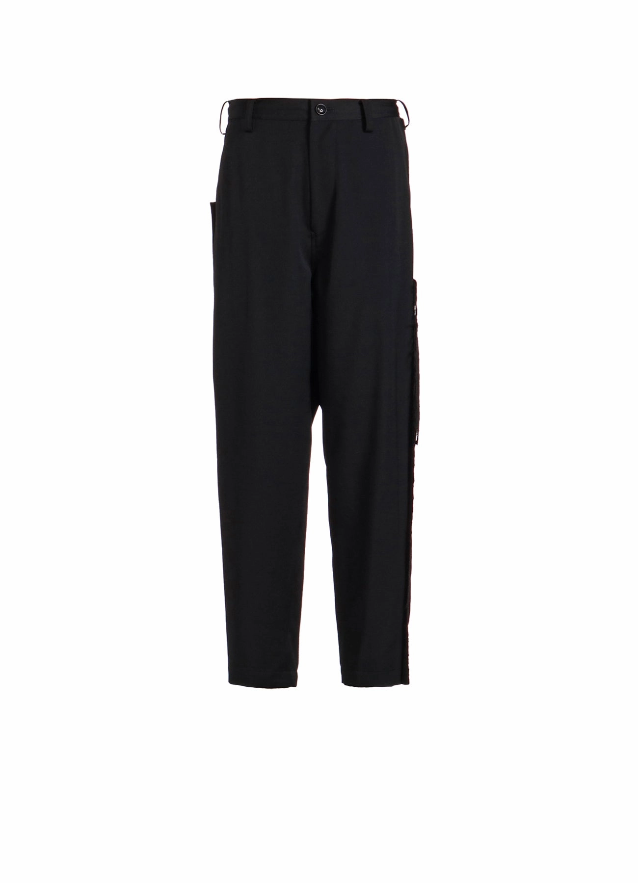 Stretch Fabric Comfy Essentials Wear WOOL GABARDINE LEFT SIDE LINED PANTS