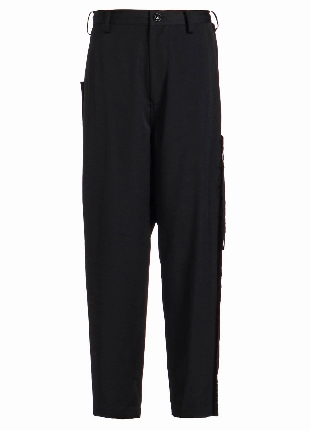 ExtendedSizeRange Timeless Design WOOL GABARDINE LEFT SIDE LINED PANTS