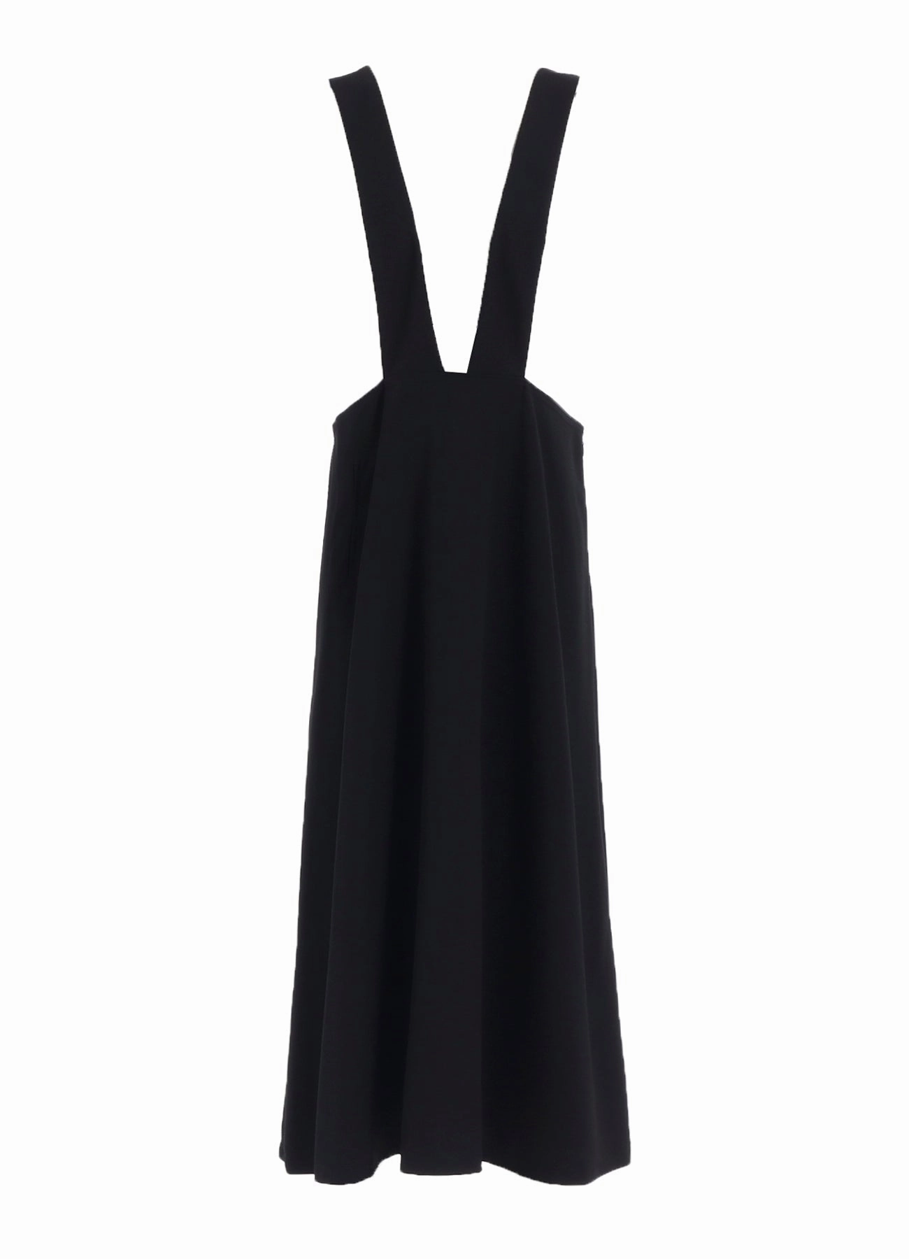 WOOL GABARDINE LONG FLARE DRAPE DRESS Ready Glow