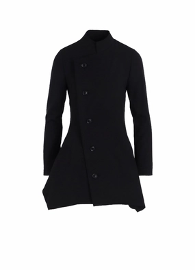 Sporty WOOL GABARDINE PUFF JACKET