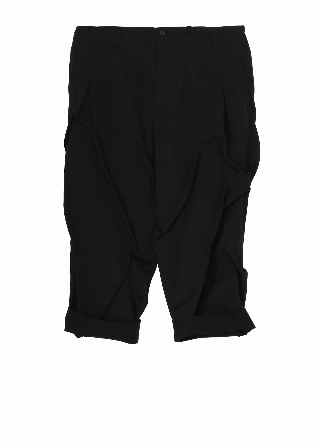 Relaxed fit wear WOOL GABARDINE RANDOM TACK PANTS