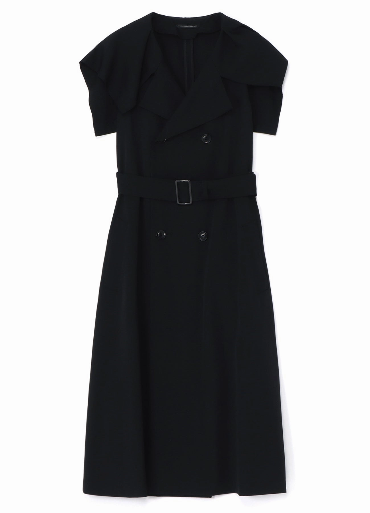 WOOL GABARDINE SAILOR COLLAR COAT Street Fashion