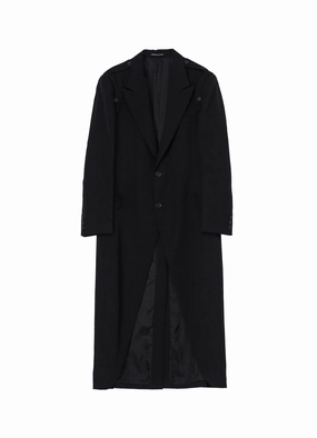 Late Autumn Performance Ready WOOL GABARDINE SHOULDER BUTTON JACKET