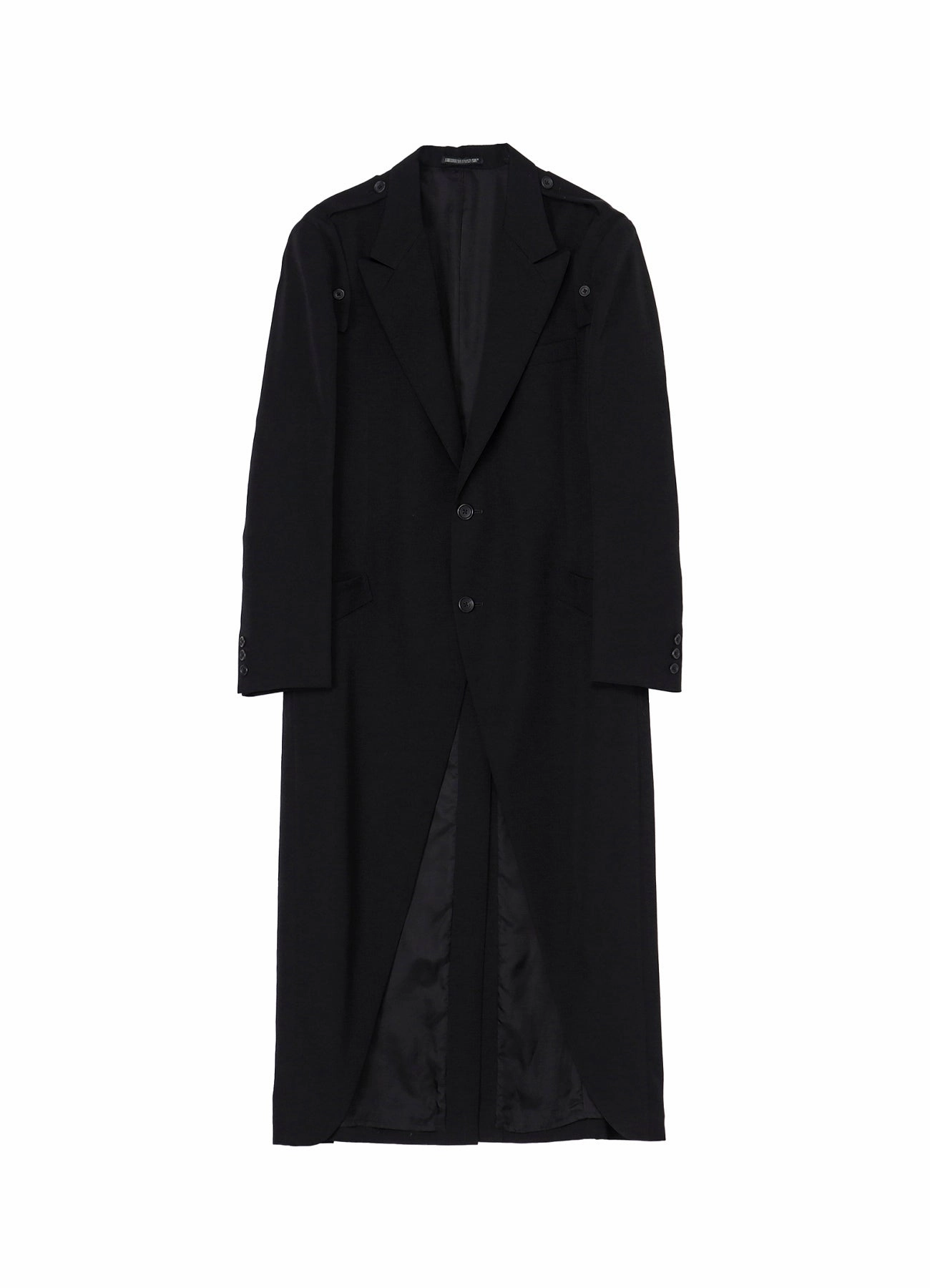 Late Autumn Performance Ready WOOL GABARDINE SHOULDER BUTTON JACKET