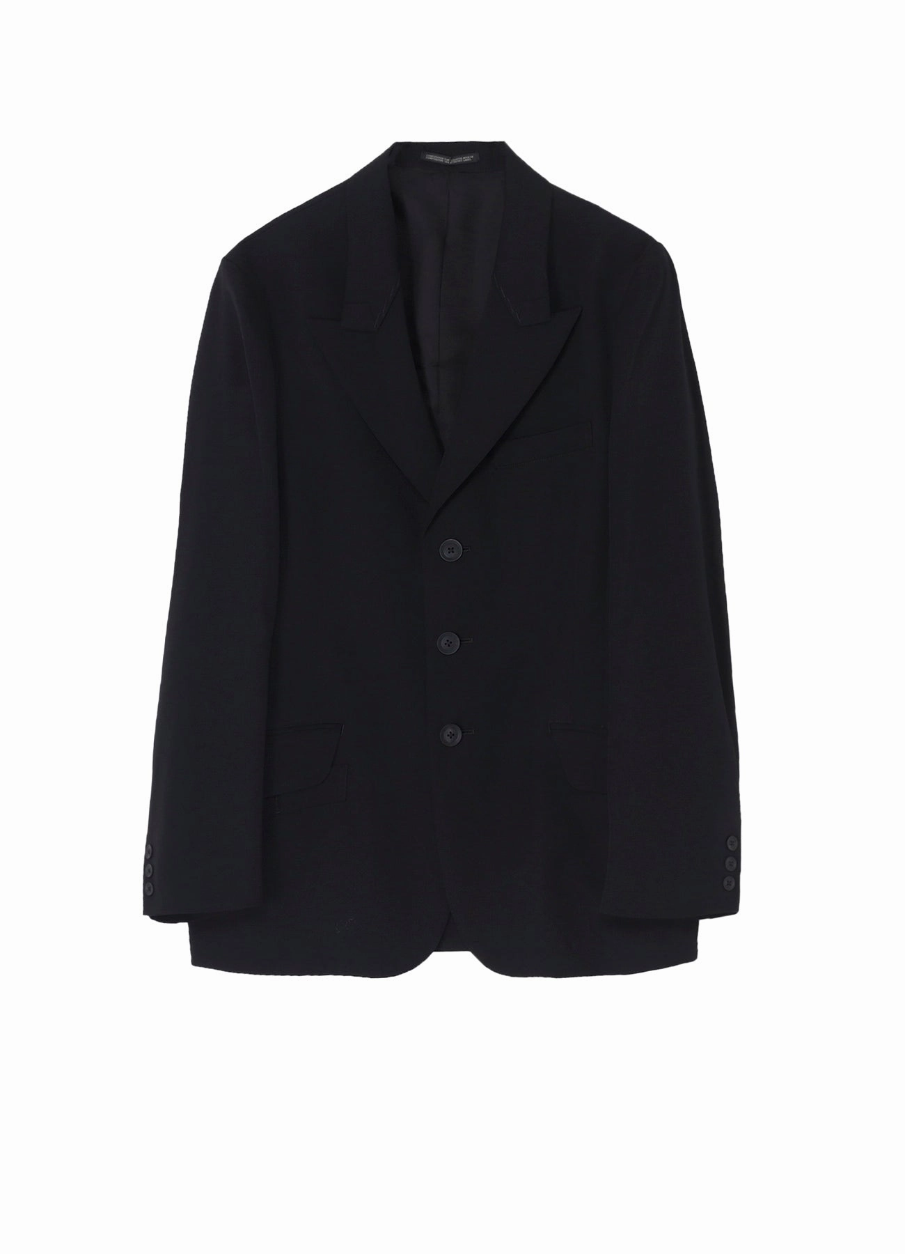 windy WOOL GABARDINE STITCH LAPEL JACKET
