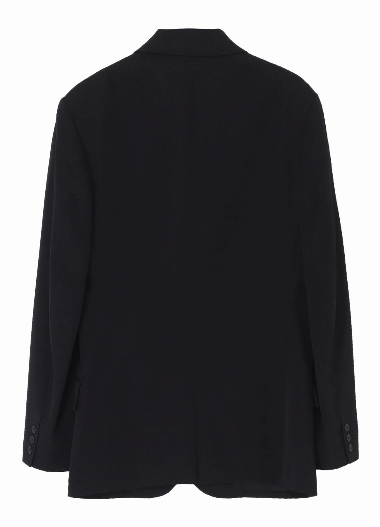 WOOL GABARDINE STITCH LAPEL JACKET Compression Stitching Functional Style