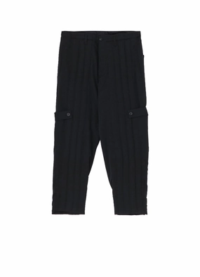 WOOL GABARDINE TAB DETAIL PADDED PANTS Chic Wear Stay Active