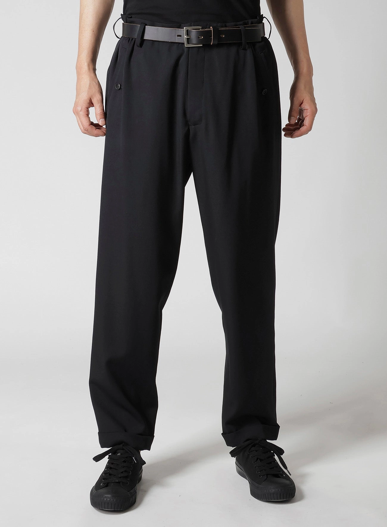 Stay Dry WOOL GABARDINE WAIST GATHERED PANTS