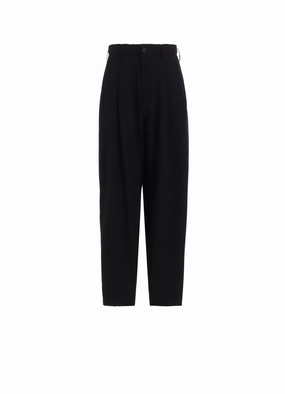Minimalist Look WOOL GABARDINE WAIST STRING PANTS