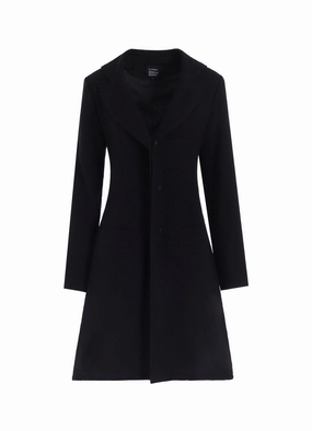 WOOL GAUZE FRILLED JACKET Adjustable Drawstrings