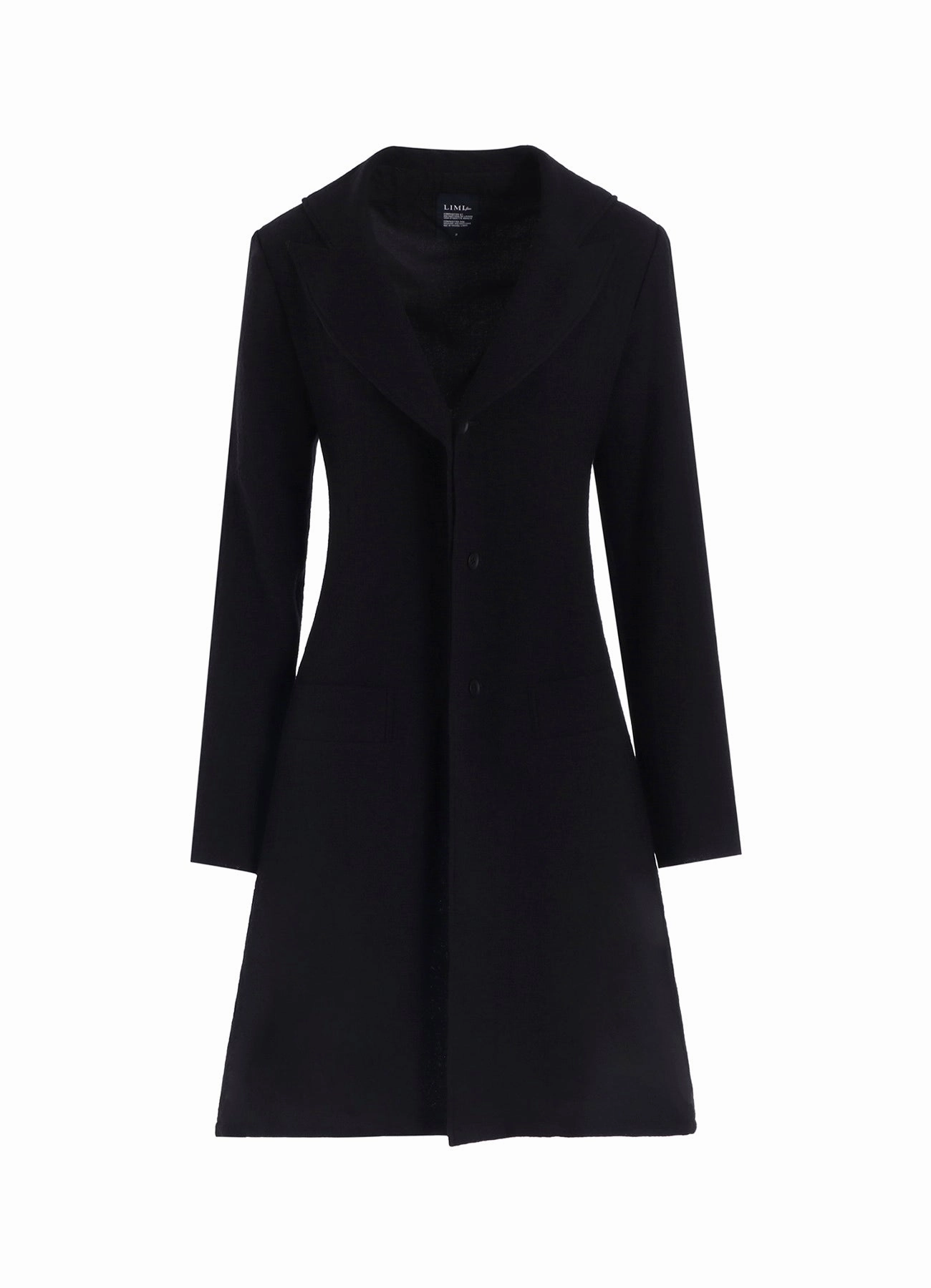 WOOL GAUZE FRILLED JACKET Adjustable Drawstrings