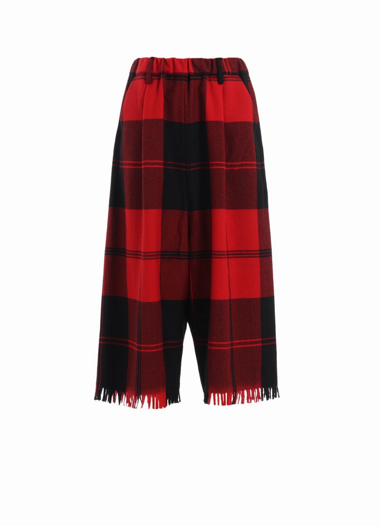 WOOL PLAID SAROUEL PANTS Full Comfort Easy Stretch