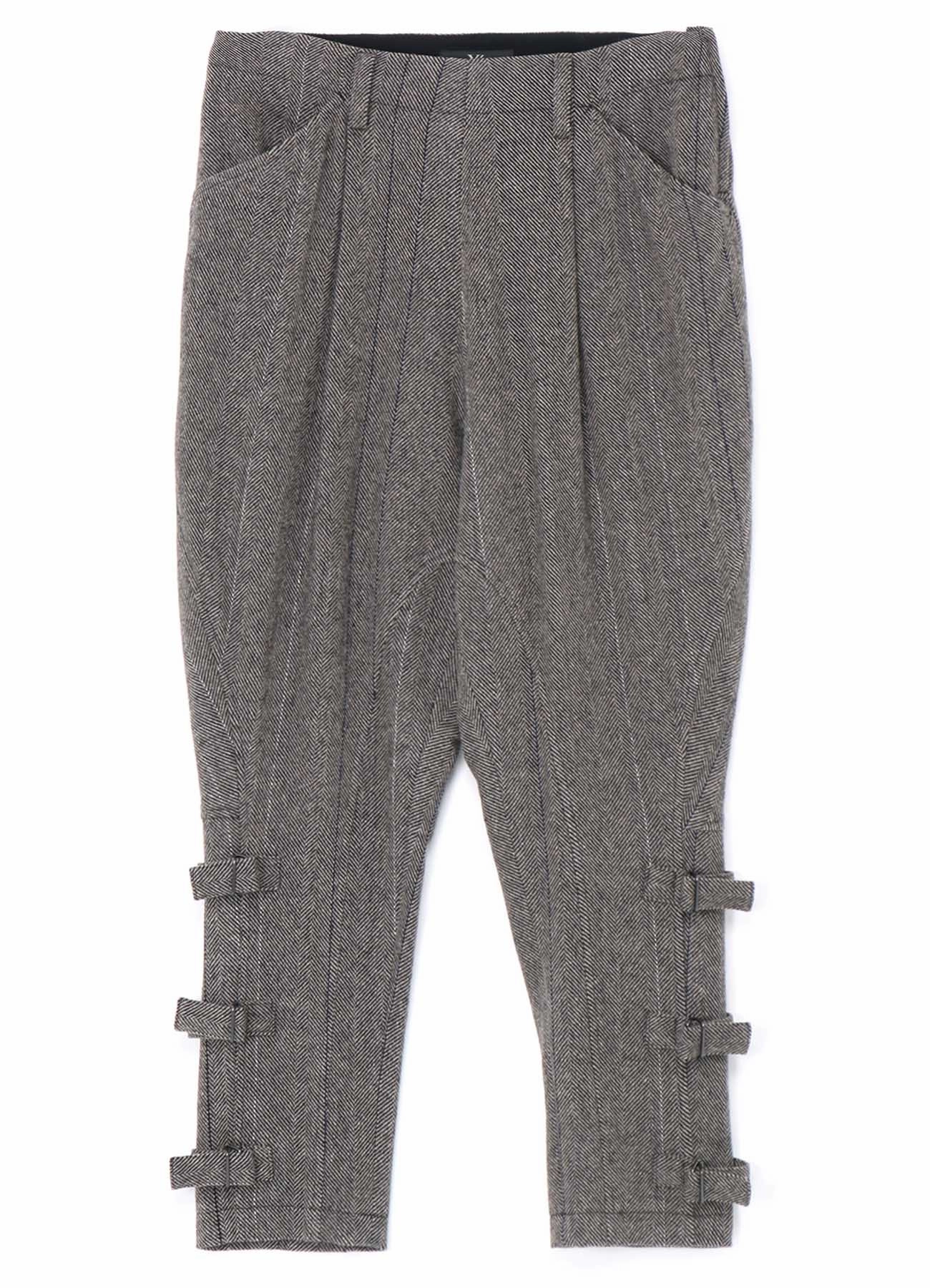 Reinforced Seams Cozy Layering WOOL TWEED HERRINGBONE JODHPURS