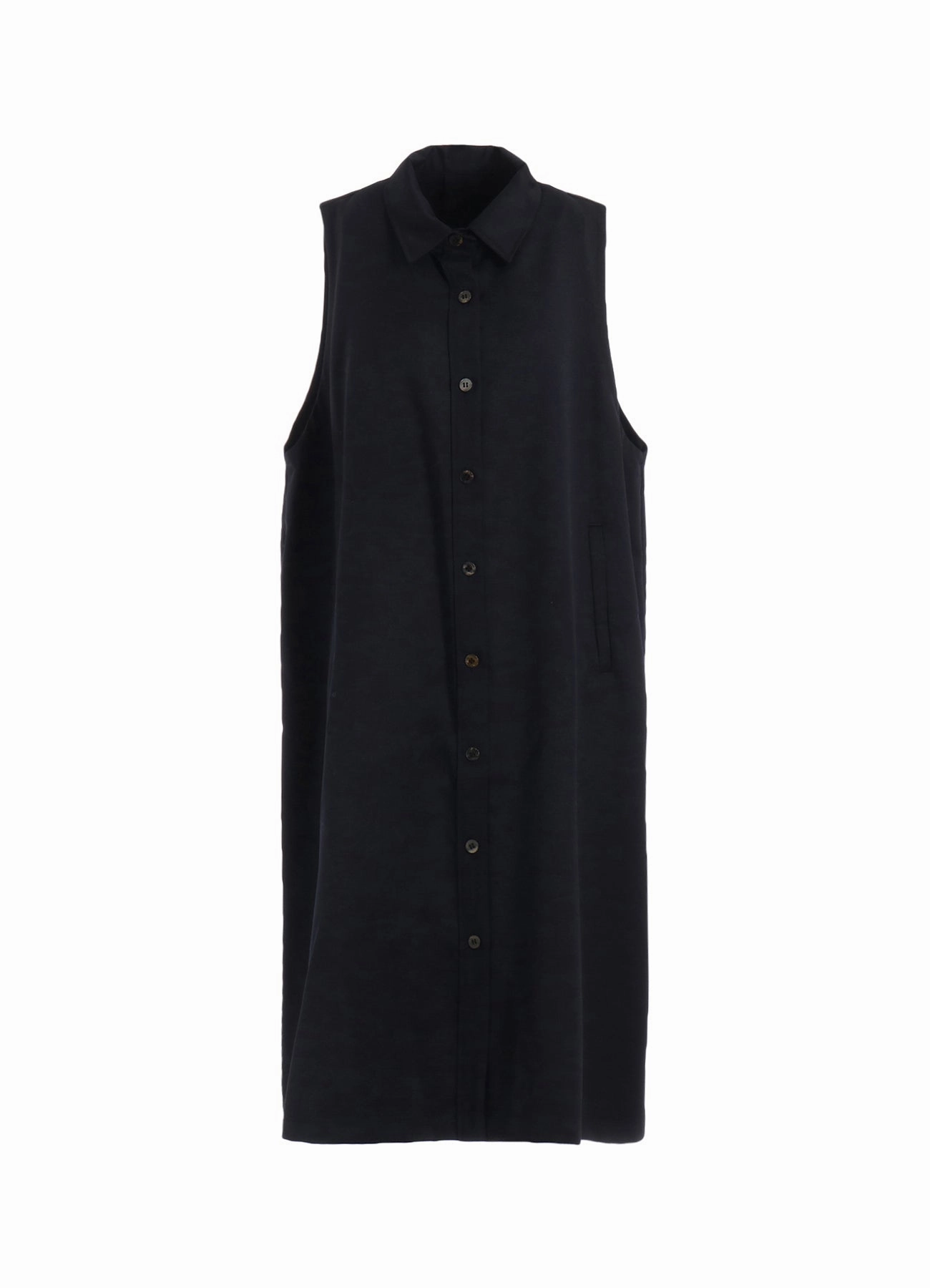 Subtle Glow Front-Zip WOOL TWILL JUMPER DRESS