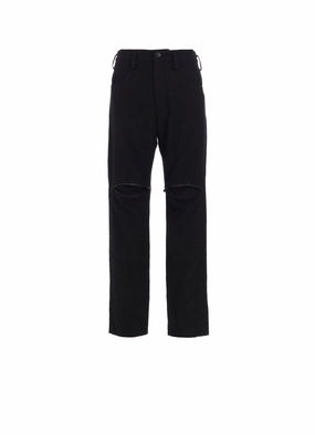 WOOL VIYELLA KNEE GUSSET PANTS Chafe-Free Fit Reinforced Knees