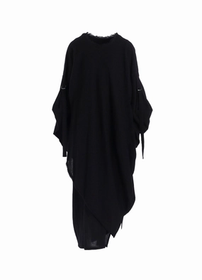 WOOL VIYELLA LAYERED DRESS Delicate Details Gentle Fit