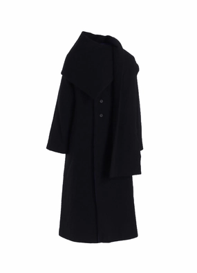 WOOL VIYELLA REVERSIBLE STOLE D COAT Noise Reduced Fabric Friction Resistant