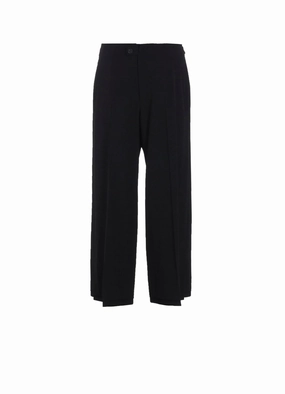 WOOL WIDE PANTS Flexible Leg