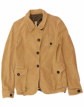 Work Wearable Perfectly Tailored WOOLRICH Womens Blazer Utility Jacket UK 14 Large Beige