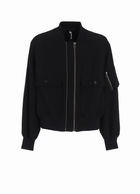 Snag Free Surface WOOL GABARDINE DOUBLE ZIPPER MA-1