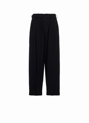 Low-rise style DAMAGED GABARDINE 2TUCKS PANTS
