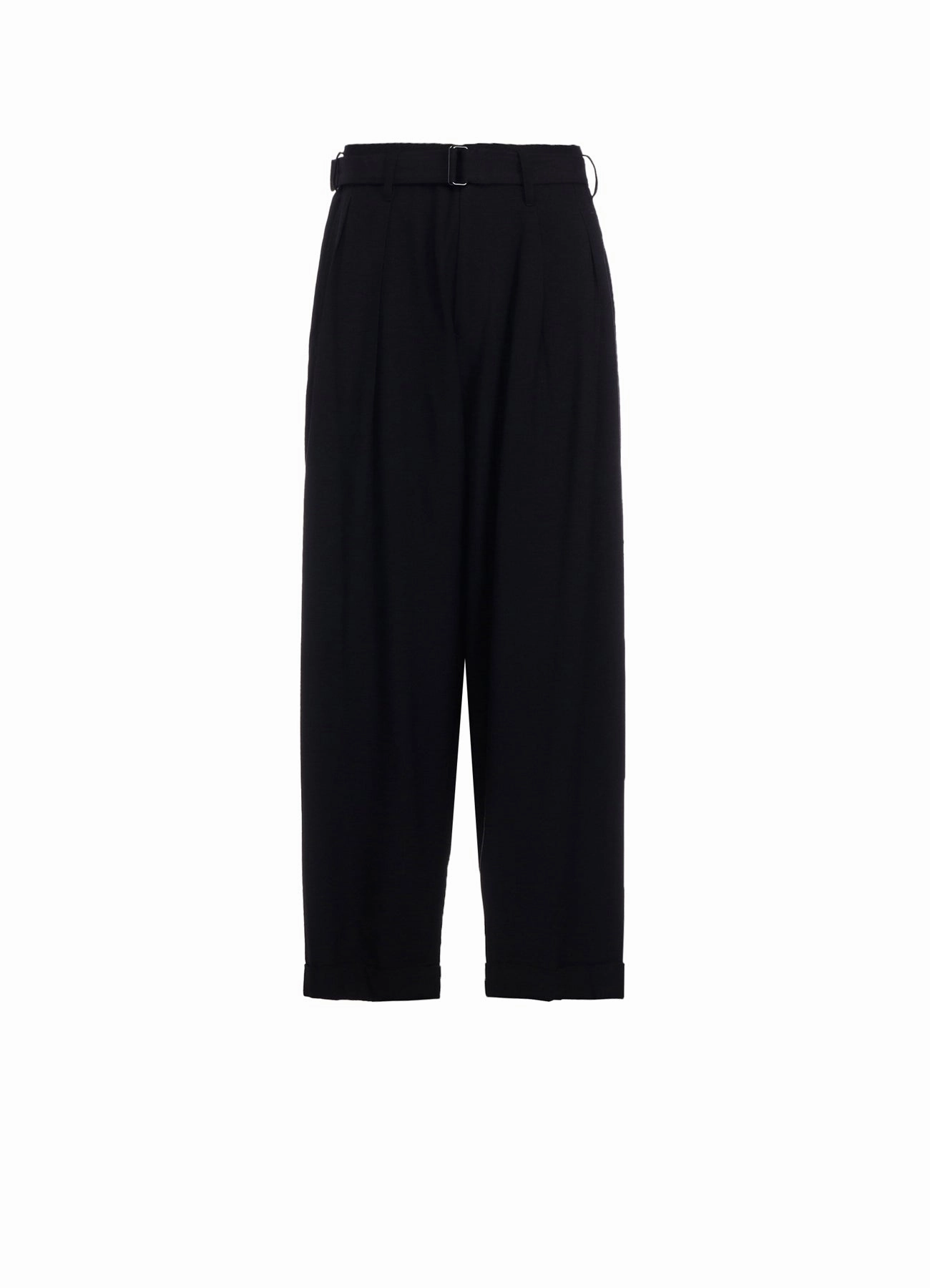 Low-rise style DAMAGED GABARDINE 2TUCKS PANTS