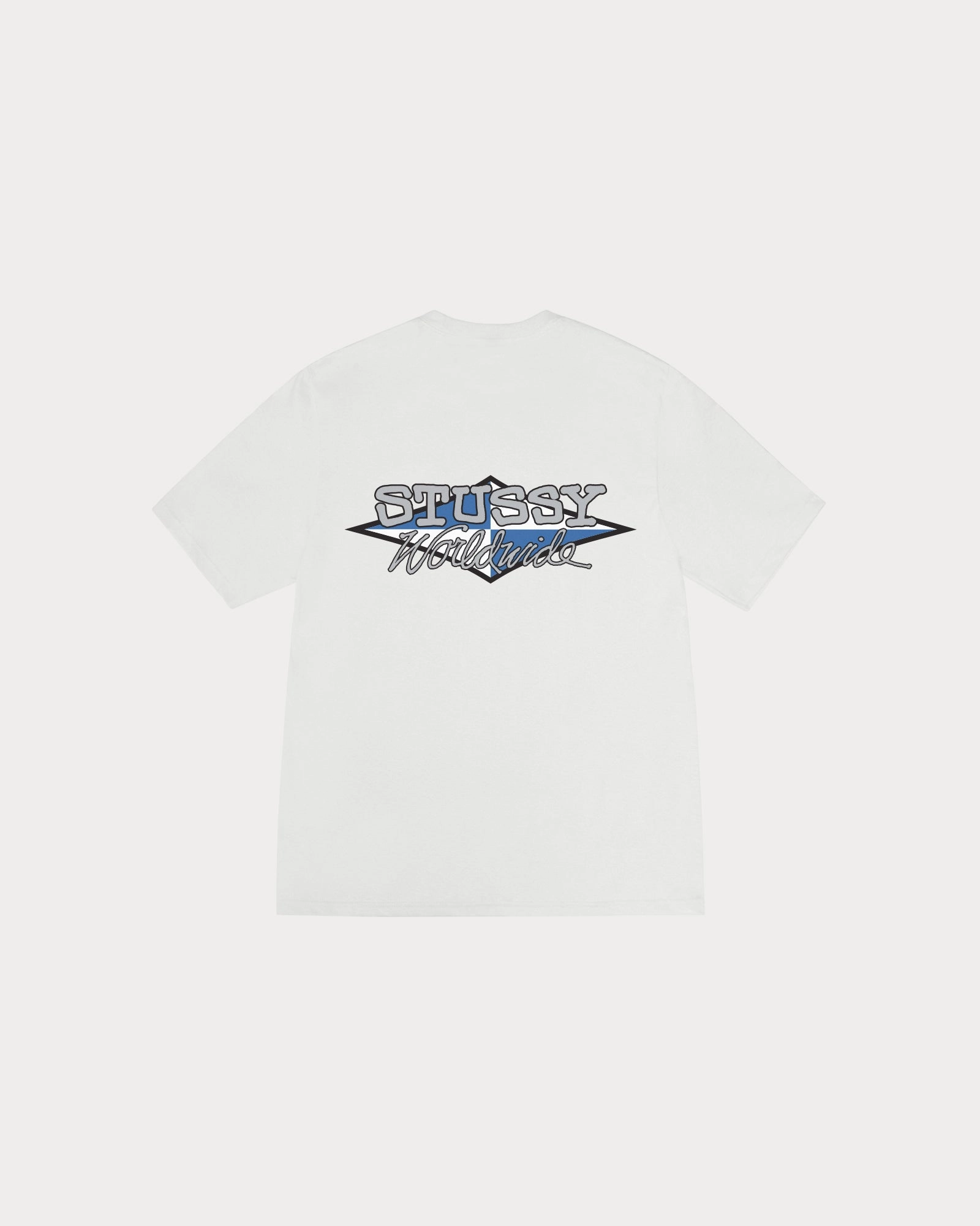 WORLDWIDE DIAMOND PIG DYED TEE Soft Cotton Feel Curved Hem