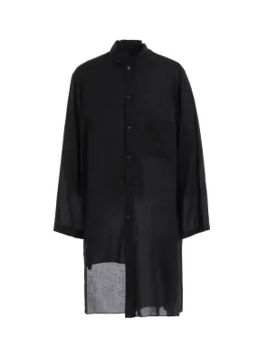 Urban Fashion 80 MODAL LOAN ASYMMETRY STAND BLOUSE