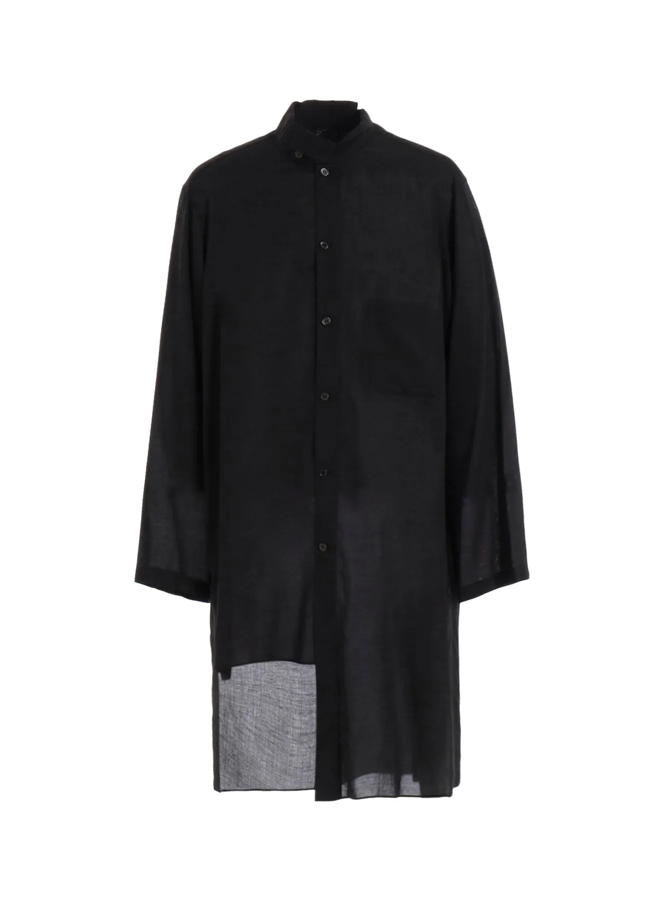 Urban Fashion 80 MODAL LOAN ASYMMETRY STAND BLOUSE