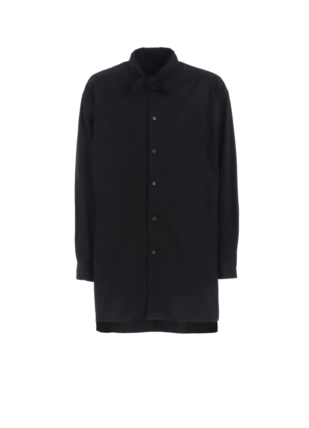 hypoallergenic material COTTON BROAD RIBBON COLLAR SHIRT