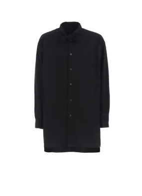 hypoallergenic material COTTON BROAD RIBBON COLLAR SHIRT