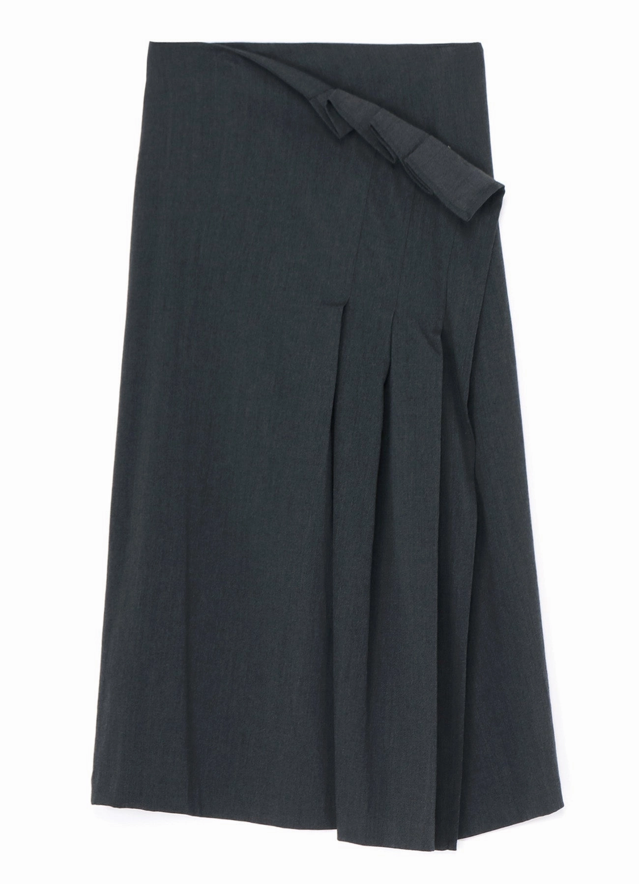 Outfit Core WRINKLED WOOL/RAYON TWILL PLEATED WRAP SKIRT