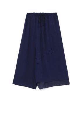 ripstop fabric Transitional Style DRAWSTRING PANTS WITH DOUBLE LEFT LEG