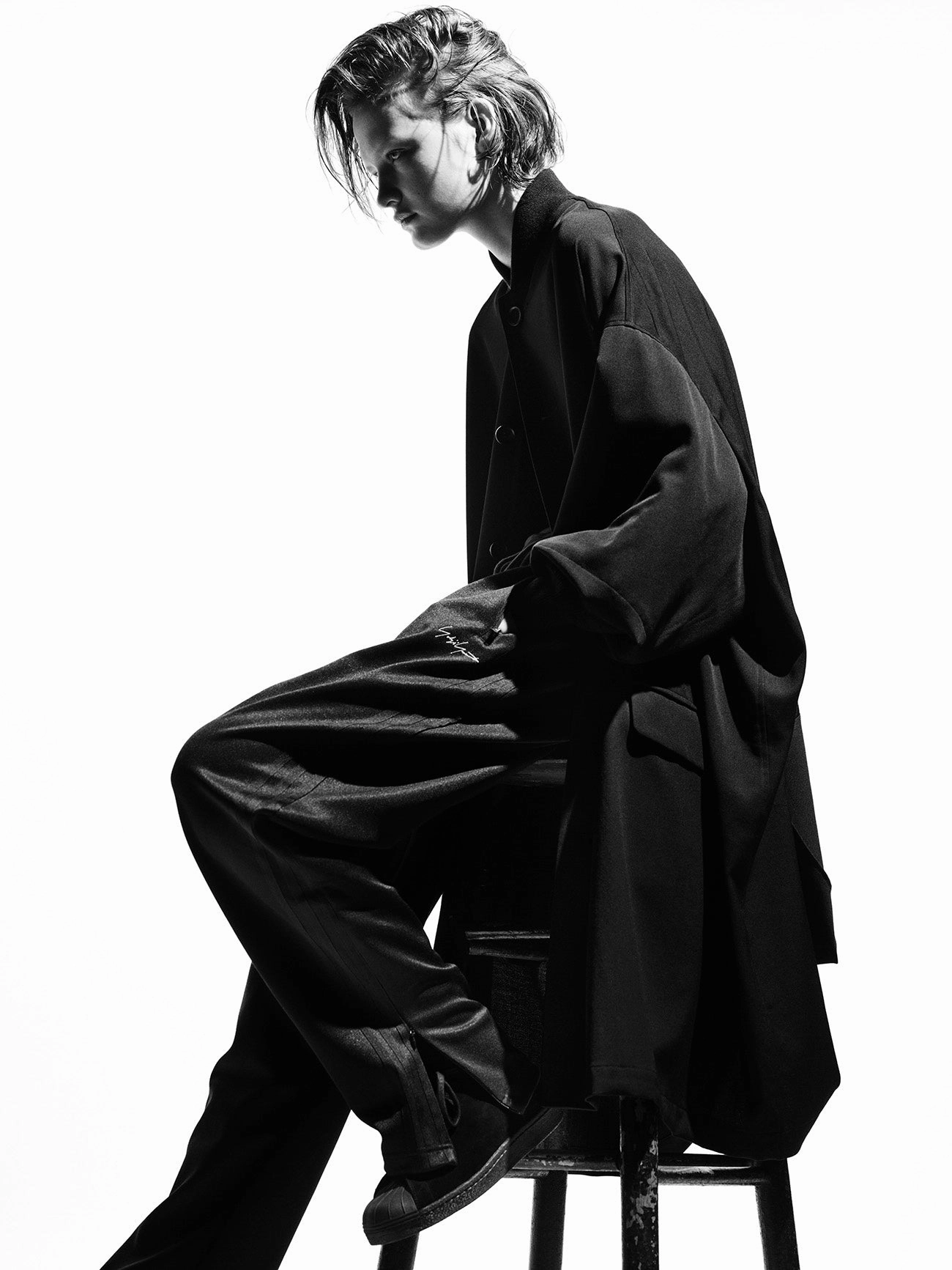 Y-3 KURO TRACK PANTS EcoFriendlyDye Formal Look