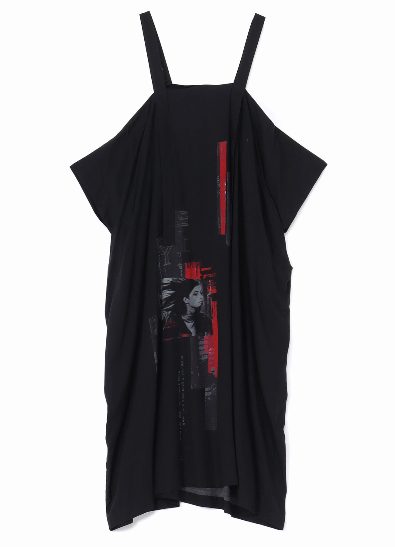 Layered-Sleeve Y's ?? MAX VADUKUL SHOULDER STRAP SQUARE DRESS
