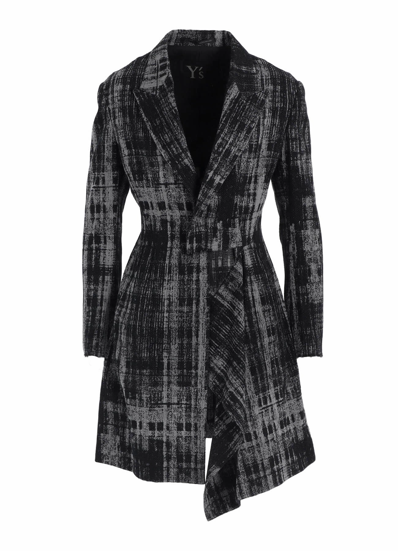 group outing FADED PLAID JACQUARD LEFT FRON CLOTH JACKET