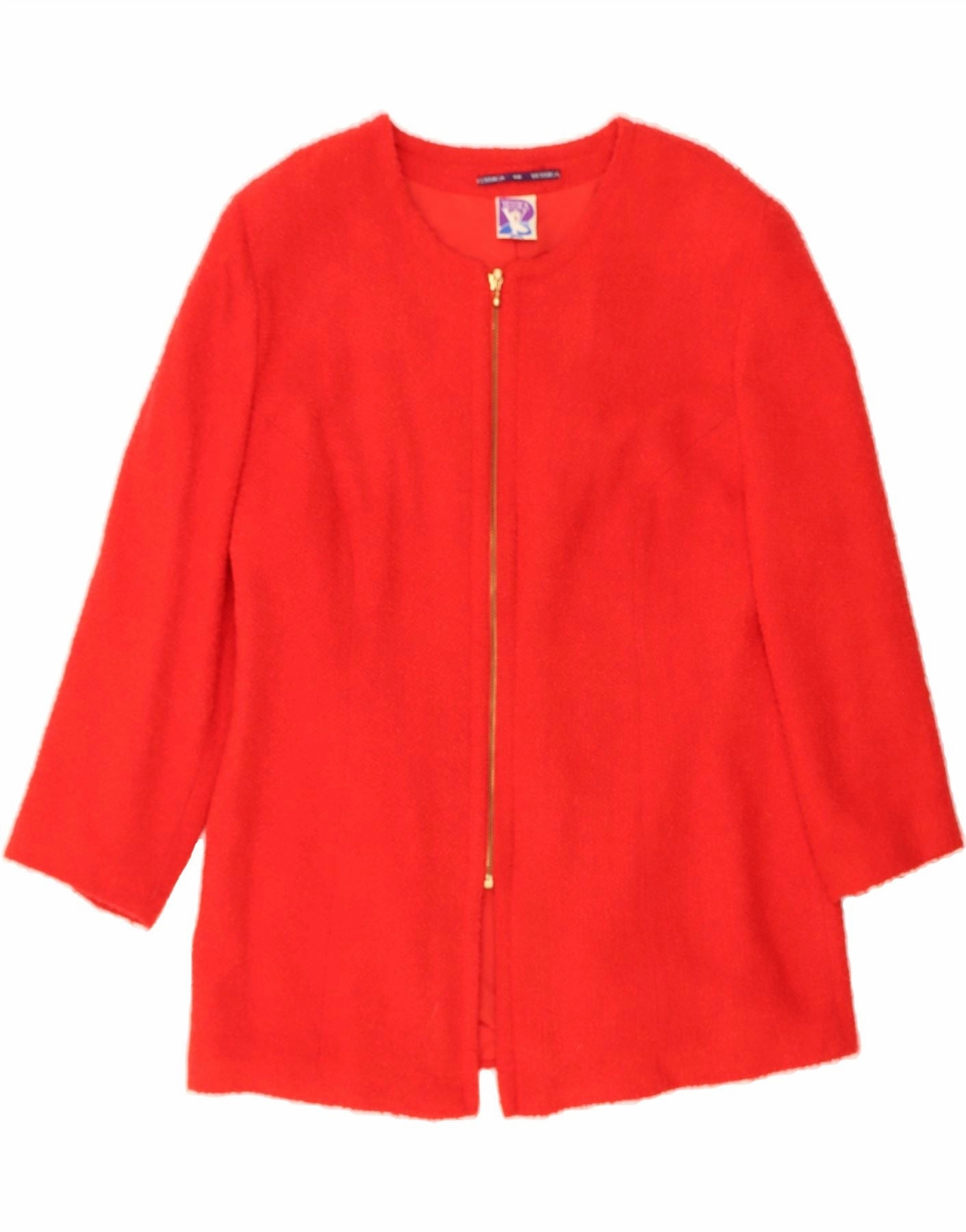 YESSICA Womens Blazer Jacket EU 46 XL Red Acrylic Workwear Essential