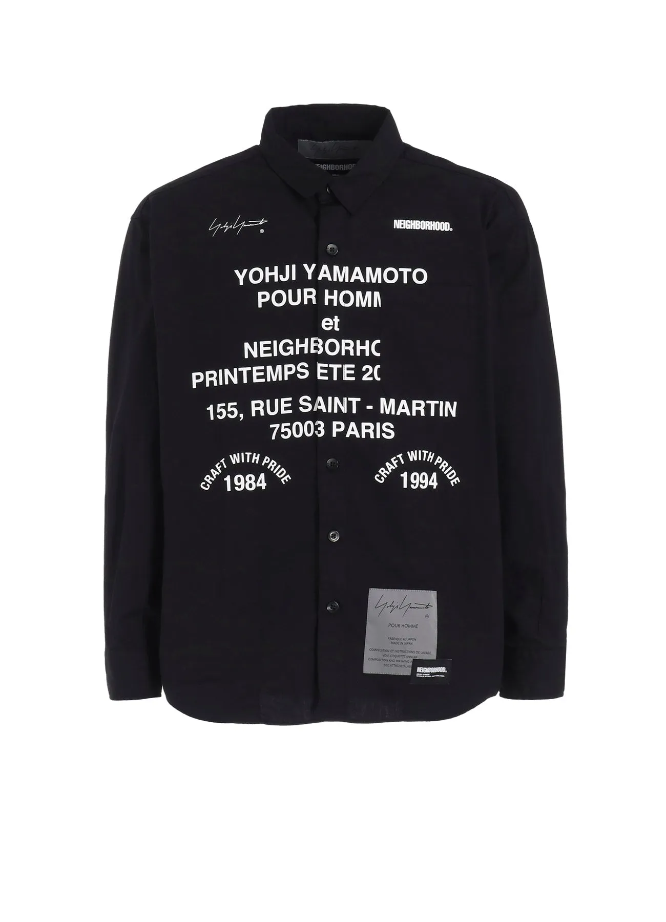 Essential Wardrobe Yohji Yamamoto x NEIGHBORHOOD PRINT SHIRT LS