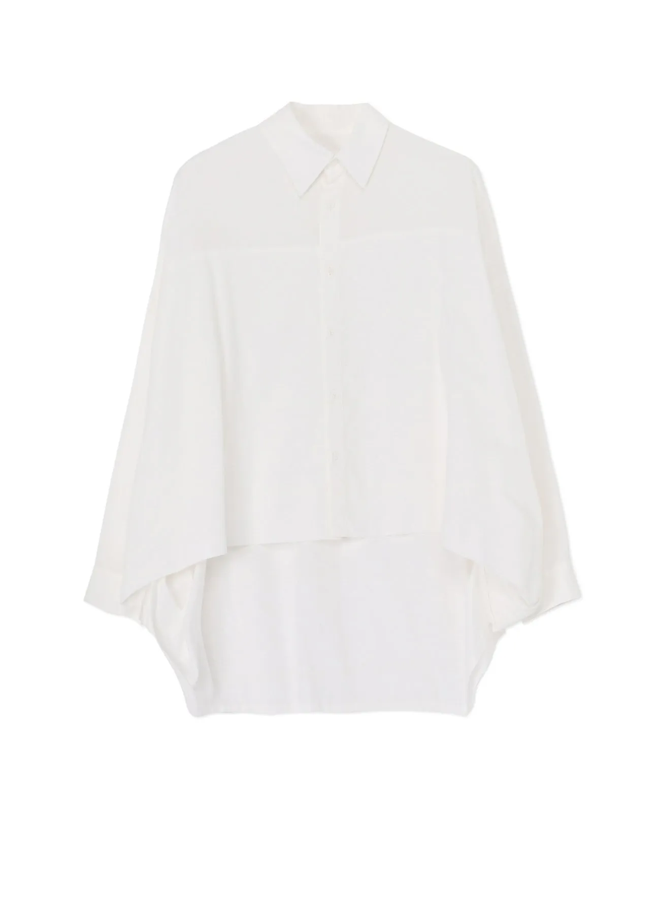 [Y's BORN PRODUCT] THIN COTTON TWILL DOUBLE FRONT OVERSIZED SHIRT Cultural Inspired Ombre look
