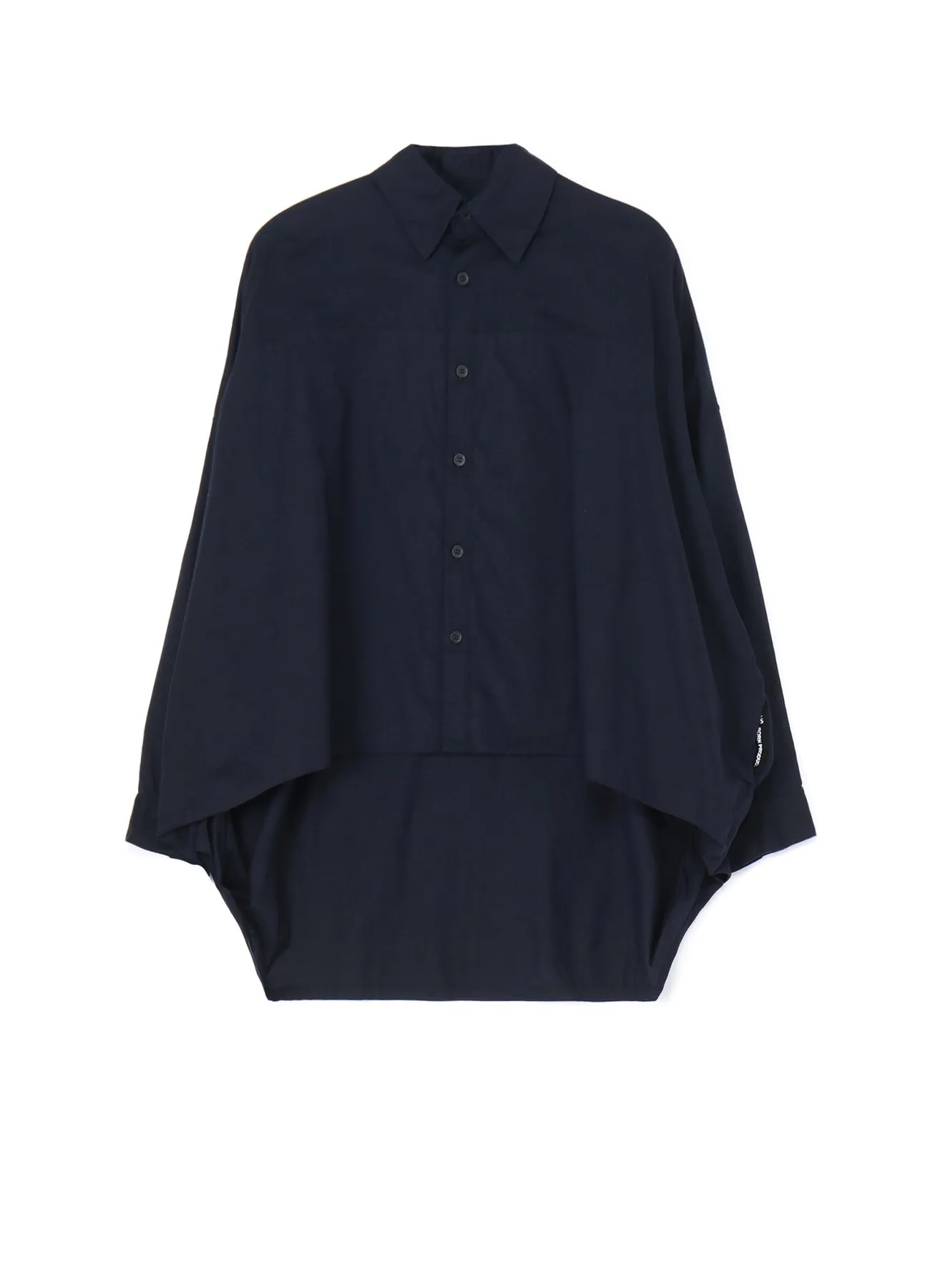 [Y's BORN PRODUCT] THIN COTTON TWILL DOUBLE FRONT OVERSIZED SHIRT Plus size option Ergonomic Sleeve Cut